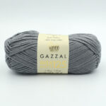 Пряжа Gazzal Giza Matte 125 сірий 5555