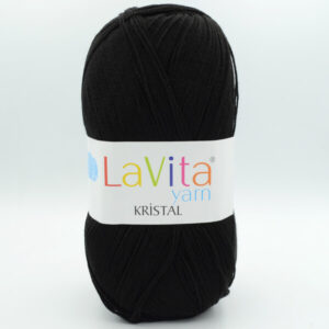 Пряжа LaVita Kristal 9500 чорний