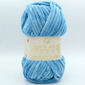 Пряжа Wolans Bunny Baby 100-82 небесно-блакитний