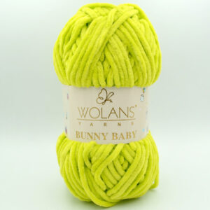 Пряжа Wolans Bunny Baby 100-85 салатовий неон