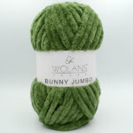 Пряжа Wolans Bunny Jumbo 200-32 зеленая трава