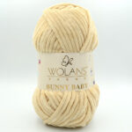 Пряжа Wolans Bunny Baby 100-80 заварной крем