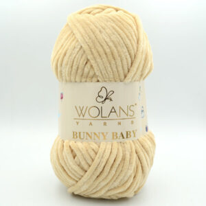 Пряжа Wolans Bunny Baby 100-80 заварной крем