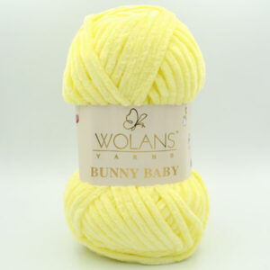 Пряжа Wolans Bunny Baby 100-84 светлый лимон