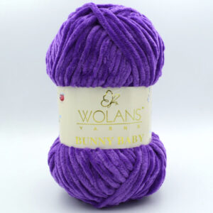 Пряжа Wolans Bunny Baby 100-95 ярко-фиолетовый