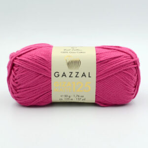 Пряжа Gazzal Giza Matte 125 фуксия 5569