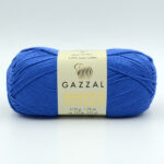 Пряжа Gazzal Giza Matte 125 электрик 5577