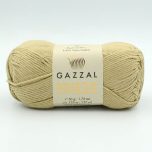Пряжа Gazzal Giza Matte 125 бежевый 5594