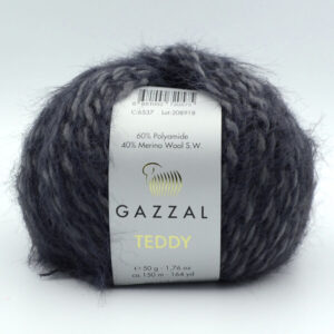 Пряжа Gazzal Teddy 6537 графіт