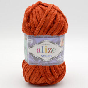 Пряжа Alize Velluto 36 теракотовий