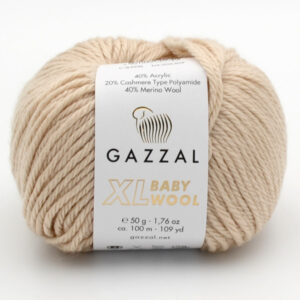 Пряжа Gazzal Baby Wool XL світло-бежевий 839XL