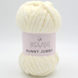 Пряжа Wolans Bunny Jumbo 200-02 молочний