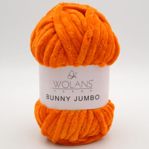 Пряжа Wolans Bunny Jumbo 200-67 ярко-оранжевый