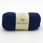 Пряжа Gazzal Giza Matte 125 темно-синий 5576