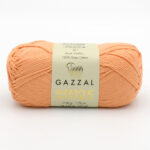 Пряжа Gazzal Giza Matte 125 персик 5593
