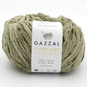 Пряжа Gazzal Sweet Baby 2607 хаки