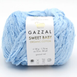 Пряжа Gazzal Sweet Baby 2608 голубой
