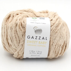 Пряжа Gazzal Sweet Baby 2612 светлый беж