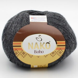 Пряжа Nako Boho 23921 темно-сірий