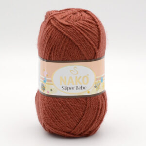 Пряжа Nako Super Bebe 13627 теракотовий