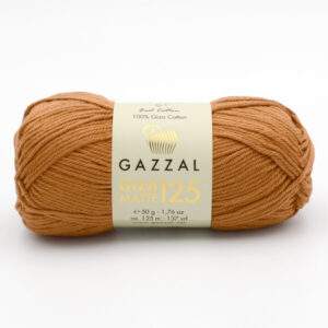Пряжа Gazzal Giza Matte 125 светло-коричневый 5584