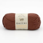 Пряжа Gazzal Giza Matte 125 какао 5585