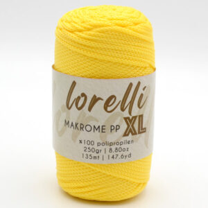 Шнур Lorelli Makrome PP XL 3 мм 055 желтый