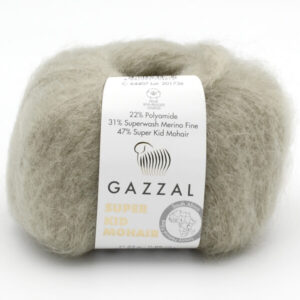 Пряжа Gazzal Super Kid Mohair 64407 болотний