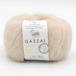 Пряжа Gazzal Super Kid Mohair 64436 світло-бежевий
